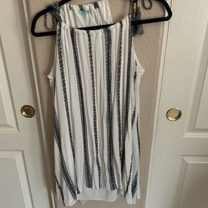 Summer dress! With slip under. Tie straps